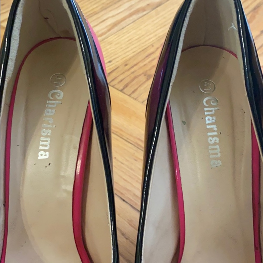 Black and Pink open toe Size 41 - Picture 3 of 7